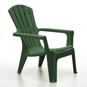 SEDIA MARYLAND PINE GREEN 80X73XH88CM IN RESINA.