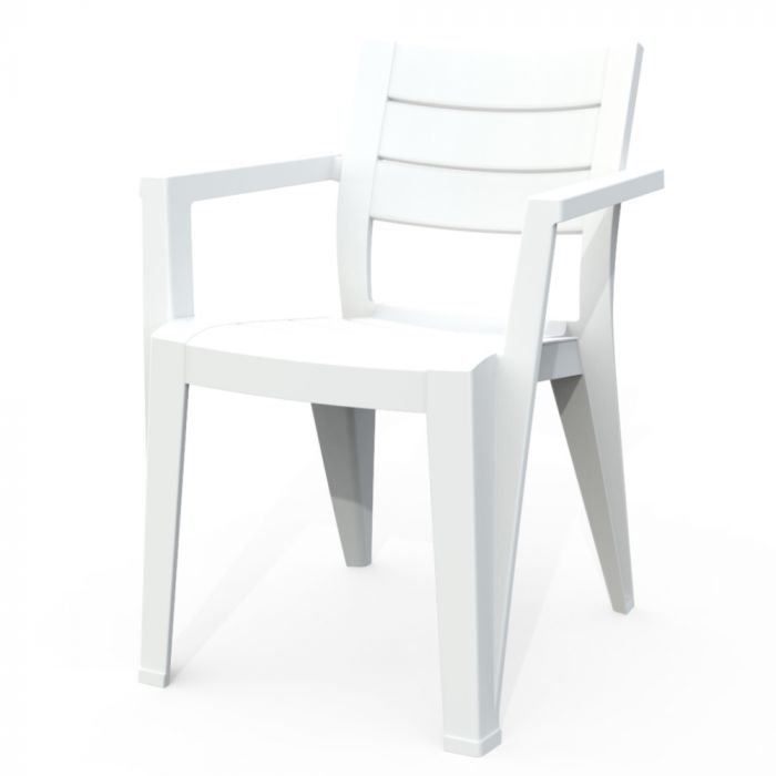 SEDIA JULIE BIANCA 61,5X58,5XH79CM