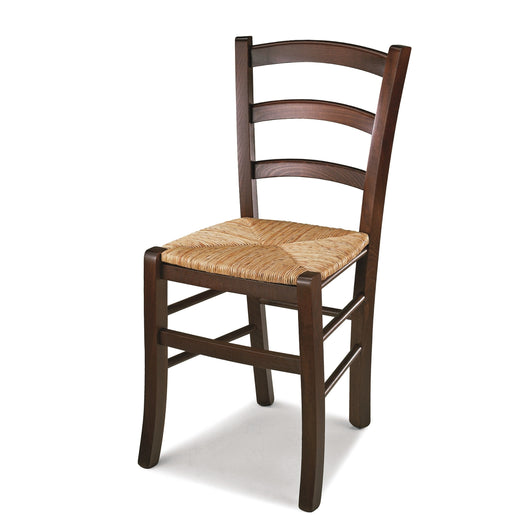 SEDIA PAESANA IMPAGLIATA 45X45XH88CM NOCE