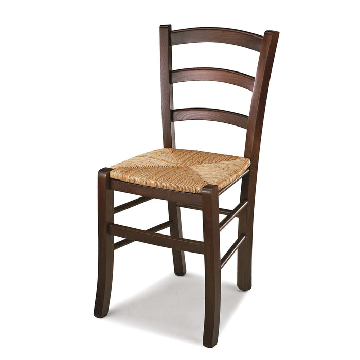 SEDIA PAESANA IMPAGLIATA 45X45XH88CM NOCE