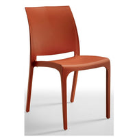 SEDIA VOLGA BRICK RED 54X46XH80CM IMPILABILE