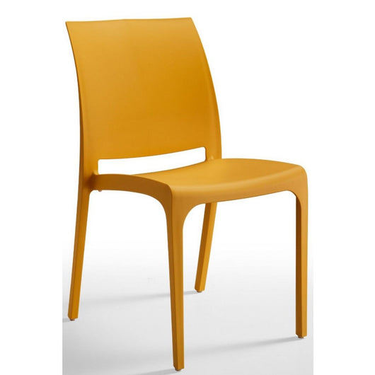 SEDIA VOLGA SENAPE 54X46XH80CM IMPILABILE