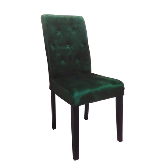 SEDIA VENUS 61X44XH98CM VERDE BOSCO IN VELLUTO