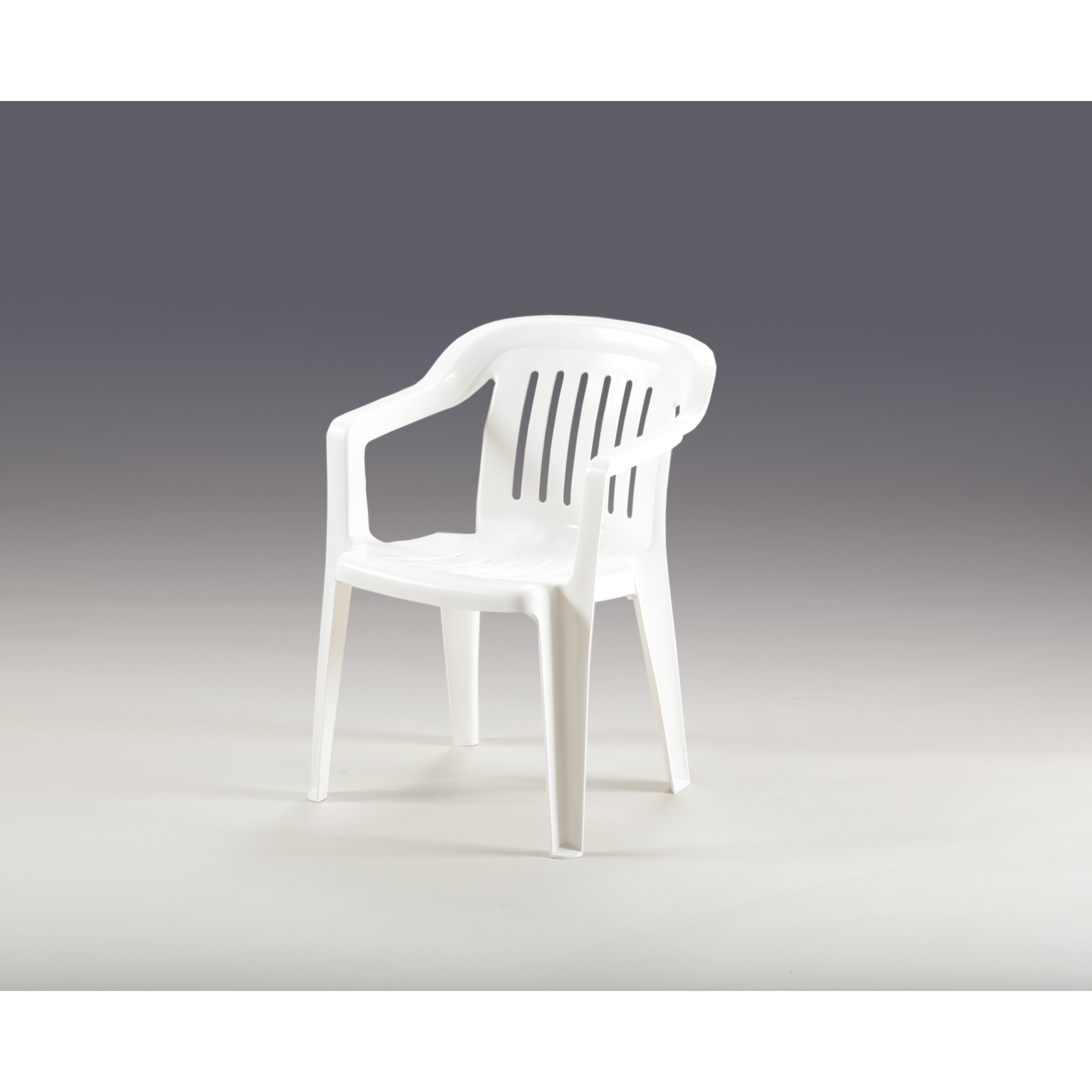 SEDIA VENEZIA BIANCA 58X56XH77CM IMPILABILE