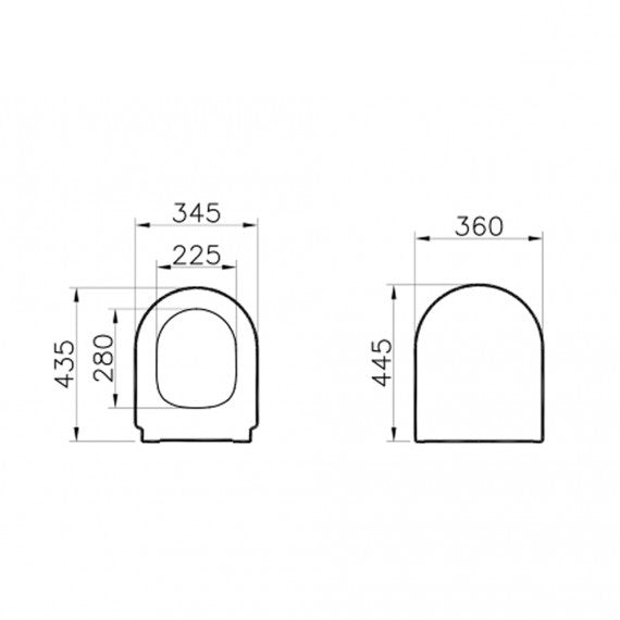 SEDILE COPRIWC ROUND IN DP-DUROPLAST BIANCO