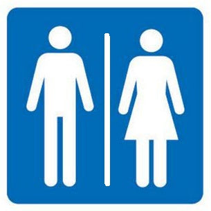 SEGNALE ADESIVO 17X17CM WC