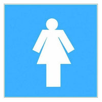 SEGNALE ADESIVO 17X17CM WC DONNE