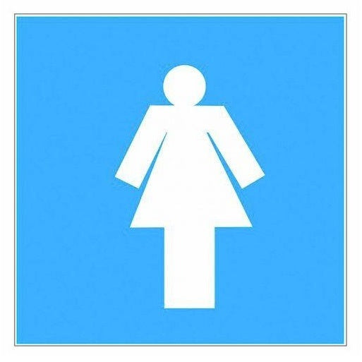 SEGNALE ADESIVO 17X17CM WC DONNE