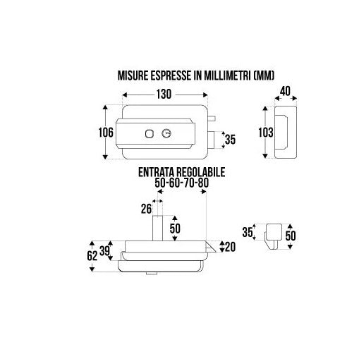 SERRATURA ELETTRICA ISEO UNIVERSALE