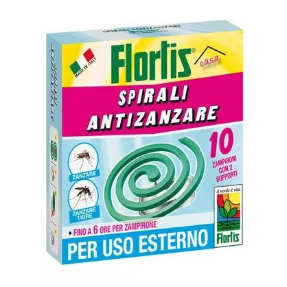 SET 10 SPIRALI ANTIZANZARE CON SUPPORTO