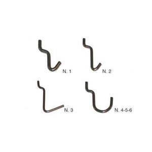 SET 12 GANCI IN METALLO ASSORTITI PER PANNELLI FOR