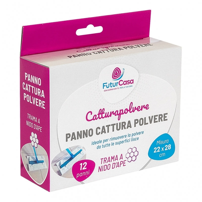 SET 12 PANNI CATTURAPOLVERE 22X28CM NIDO D'APE.