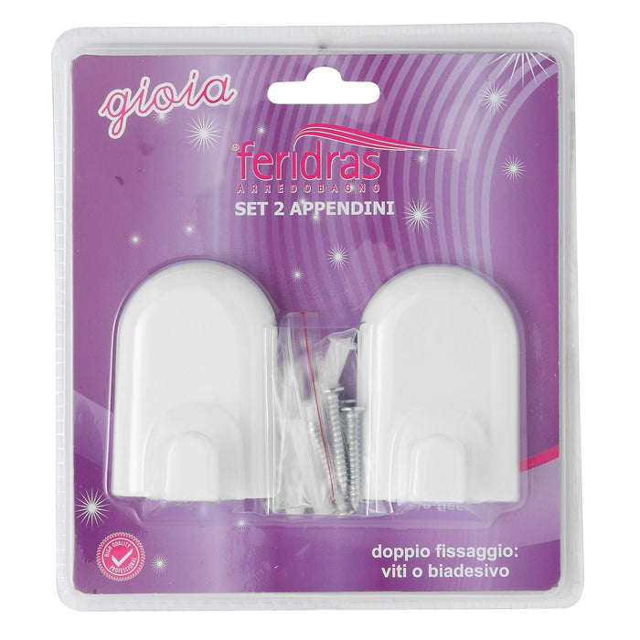 SET 2 APPENDINI IN ABS BIANCO