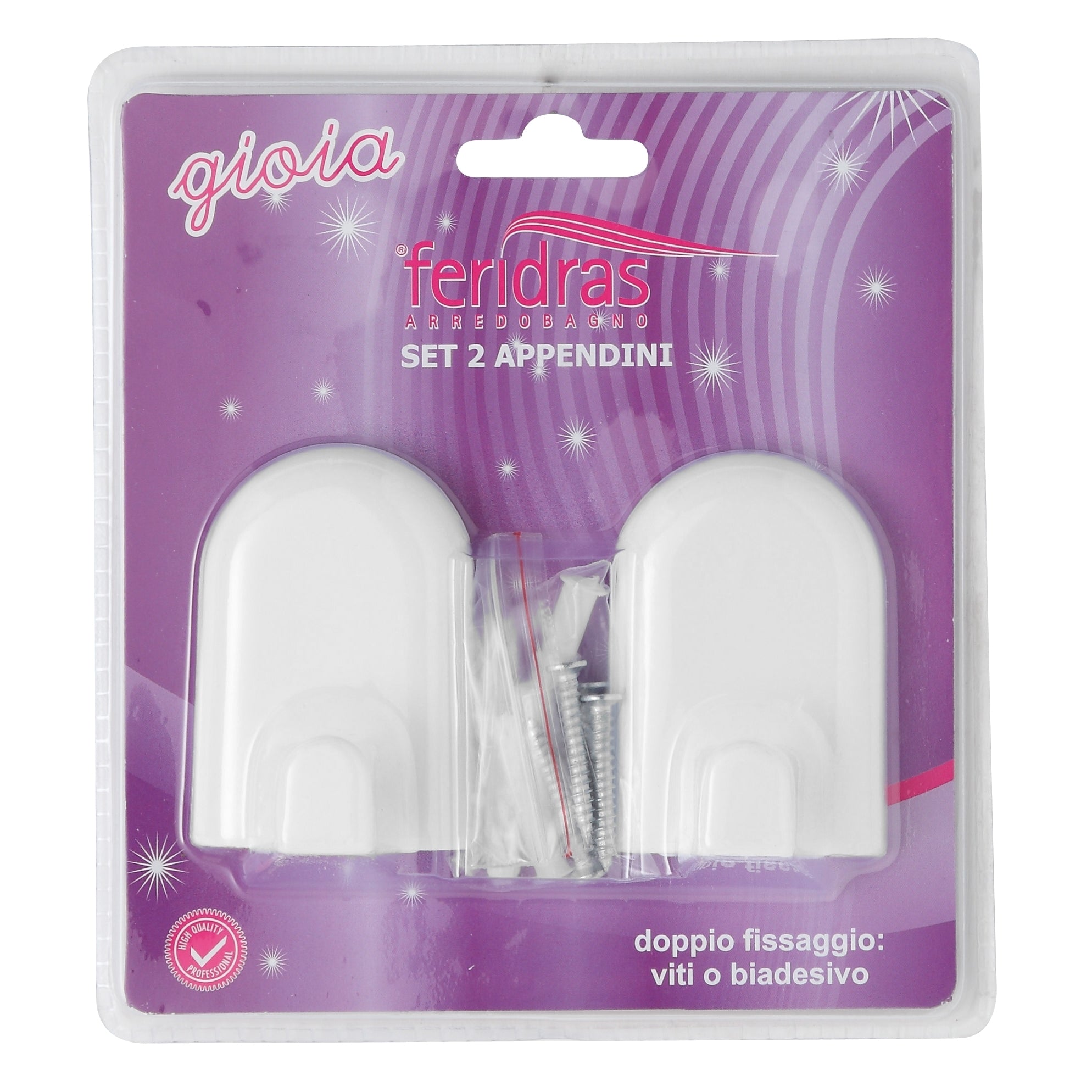 SET 2 APPENDINI IN ABS BIANCO