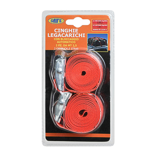 SET 2 CINGHIE LEGACARICHI 2,5M AUTOMATICHE