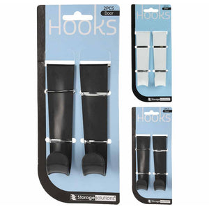 SET 2 GANCI 12CM DIETROPORTA IN PLASTICA