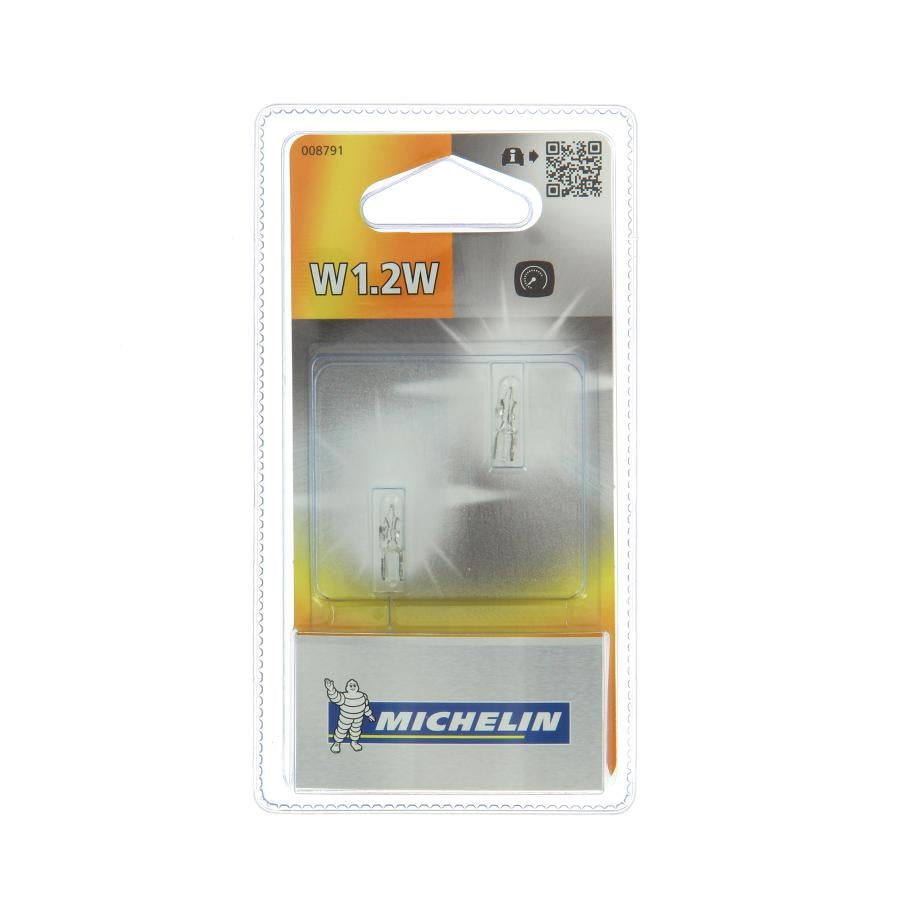 SET 2 LAMPADINE AUTO W1,2W 12V MICHELIN