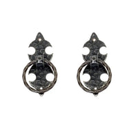 SET 2 MANIGLIETTE CIONDOLO 40MM IN FERRO BATTUTO C