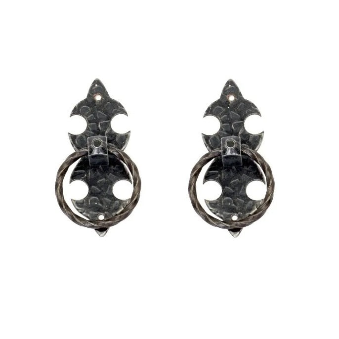 SET 2 MANIGLIETTE CIONDOLO 40MM IN FERRO BATTUTO C