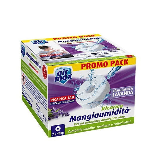 SET 2 RICARICHE TAB LAVANDA 450GR AIR MAX