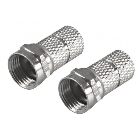 SET 2 SPINOTTI TIPO F PER CAVI SATELLITARI DA 5M