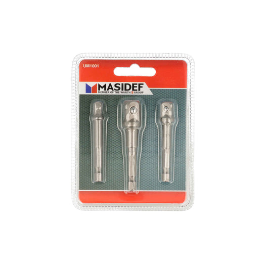 SET 3 ADATTATORI 50MM CON ATTACCO 1/4" BUSSOLE