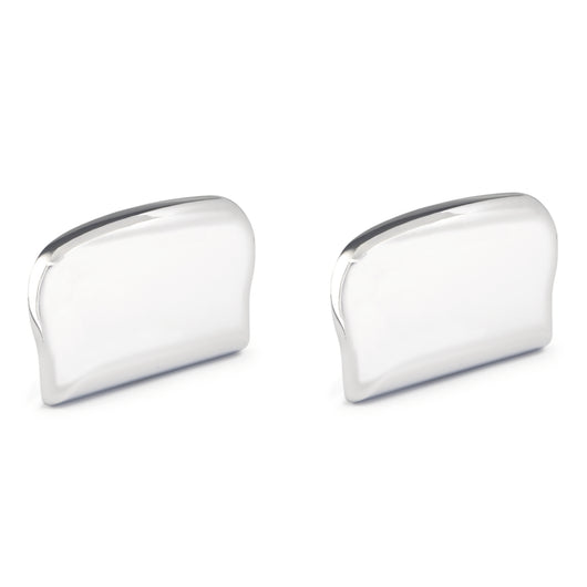 SET 2 TERMINALI CORRIMANO 5.5X3.5CM CROMO SATINATO