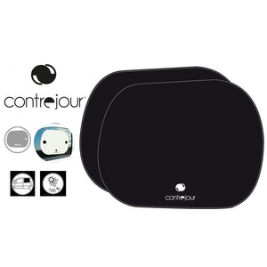 SET 2 TENDINE PARASOLE 36X44CM NERE CON VENTOSE