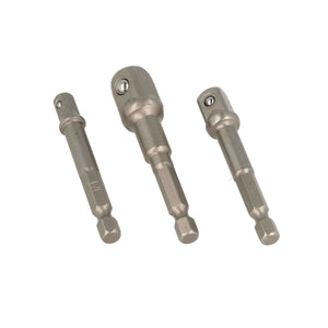 SET 3 ADATTATORI 50MM CON ATTACCO 1/4" BUSSOLE