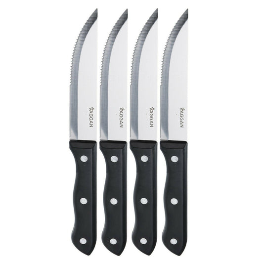 SET 4 COLTELLI INOX 25CM PER CARNE