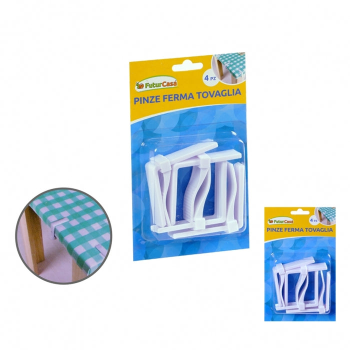 SET 4 FERMATOVAGLIA IN PLASTICA.