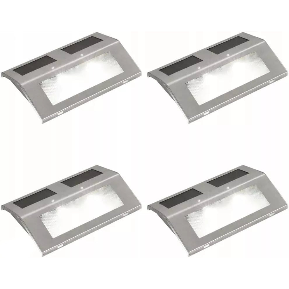SET 4 LAMPADE SOLARI 15X1X10CM A LUCE CALDA IN ACC