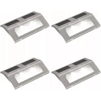 SET 4 LAMPADE SOLARI 15X1X10CM A LUCE CALDA IN ACC
