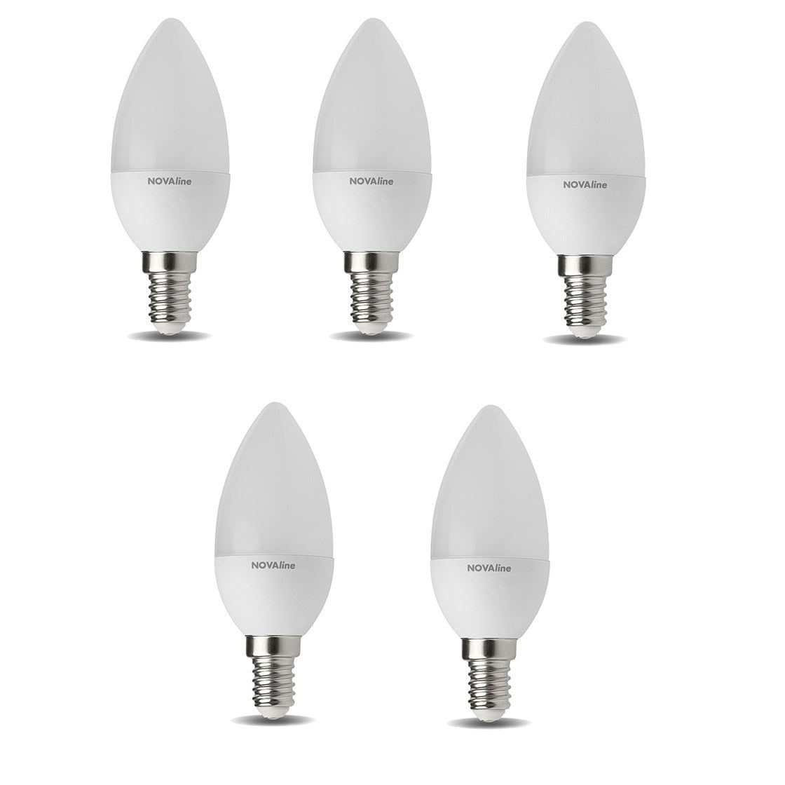 SET 5 LAMPADINE LED OLIVA E14 5W 3000K 470LM