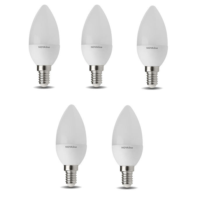 SET 5 LAMPADINE LED OLIVA E14 5W 3000K 470LM
