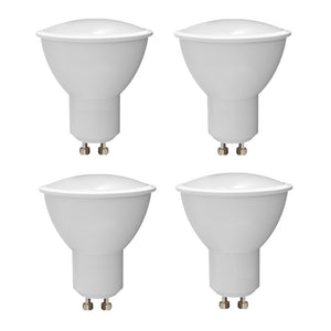 SET 4 LAMPADINE LED GU10 DICROICHE 6W 4000K 490LM