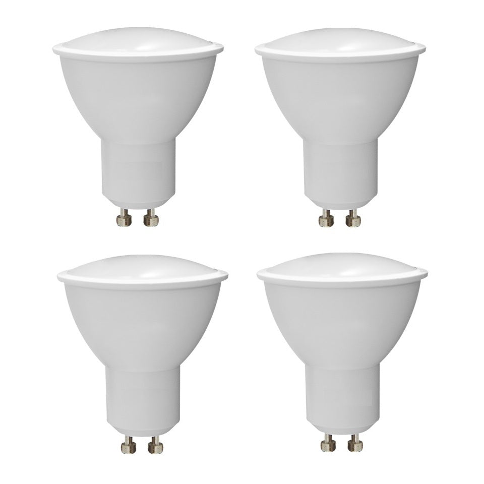 SET 4 LAMPADINE LED GU10 DICROICHE 6W 4000K 490LM