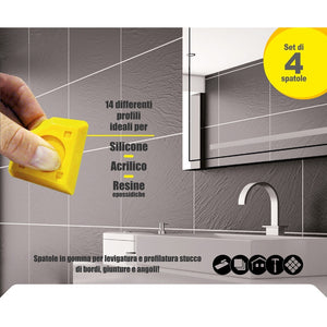 SET 4 MINI SPATOLE PER FUGHE DINO A 20MM.