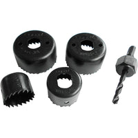 SET 4 SEGHE A TAZZA D.32/38/50/54MM LEGNO E PP