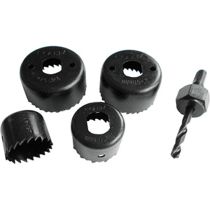 SET 4 SEGHE A TAZZA D.32/38/50/54MM LEGNO E PP