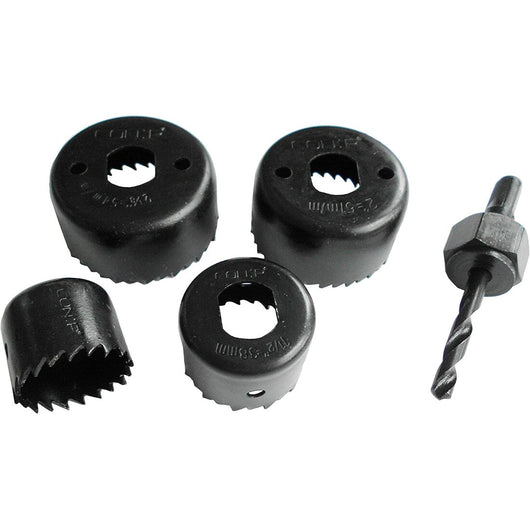 SET 4 SEGHE A TAZZA D.32/38/50/54MM LEGNO E PP