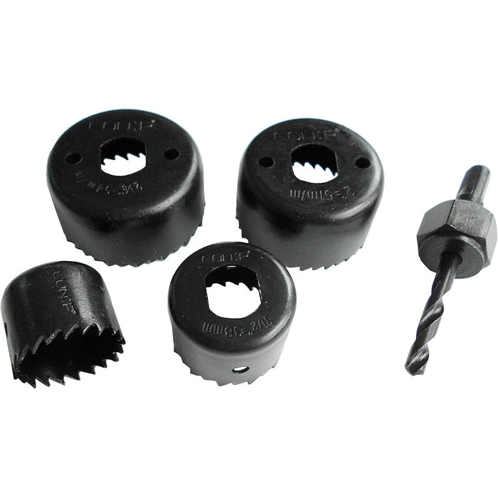 SET 4 SEGHE A TAZZA D.32/38/50/54MM LEGNO E PP