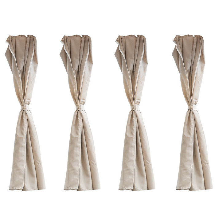 SET 4PZ RICAMBIO TELI LATERALI M.2.6X2H COLORE BEI