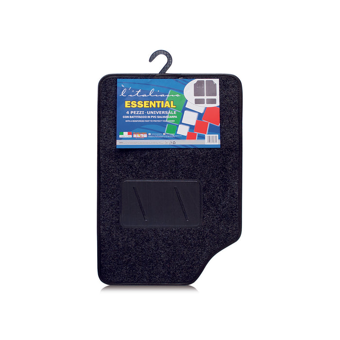 SET 4 TAPPETINI ESSENTIAL IN MOQUETTE E PVC