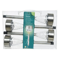 SET 4 PALETTI SOLARI 1 LED BIANCO CALDO D.8XH28CM