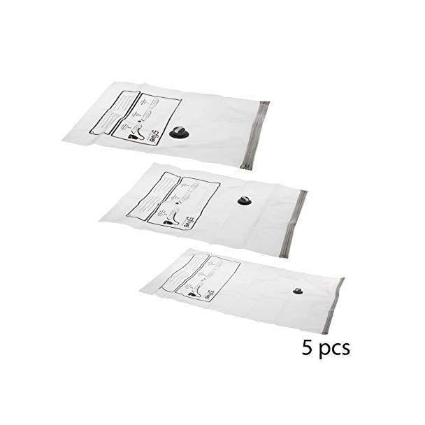 SET 5 SACCHI SOTTOVUOTO PER ABITI IN MISURE ASSORT