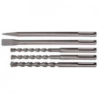 SET 5 PUNTE E SCALPELLI DA MURO SDS-MAX