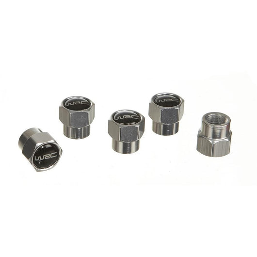 SET 5 TAPPI VALVOLA PNEUMATICI IN ALLUMINIO NERI