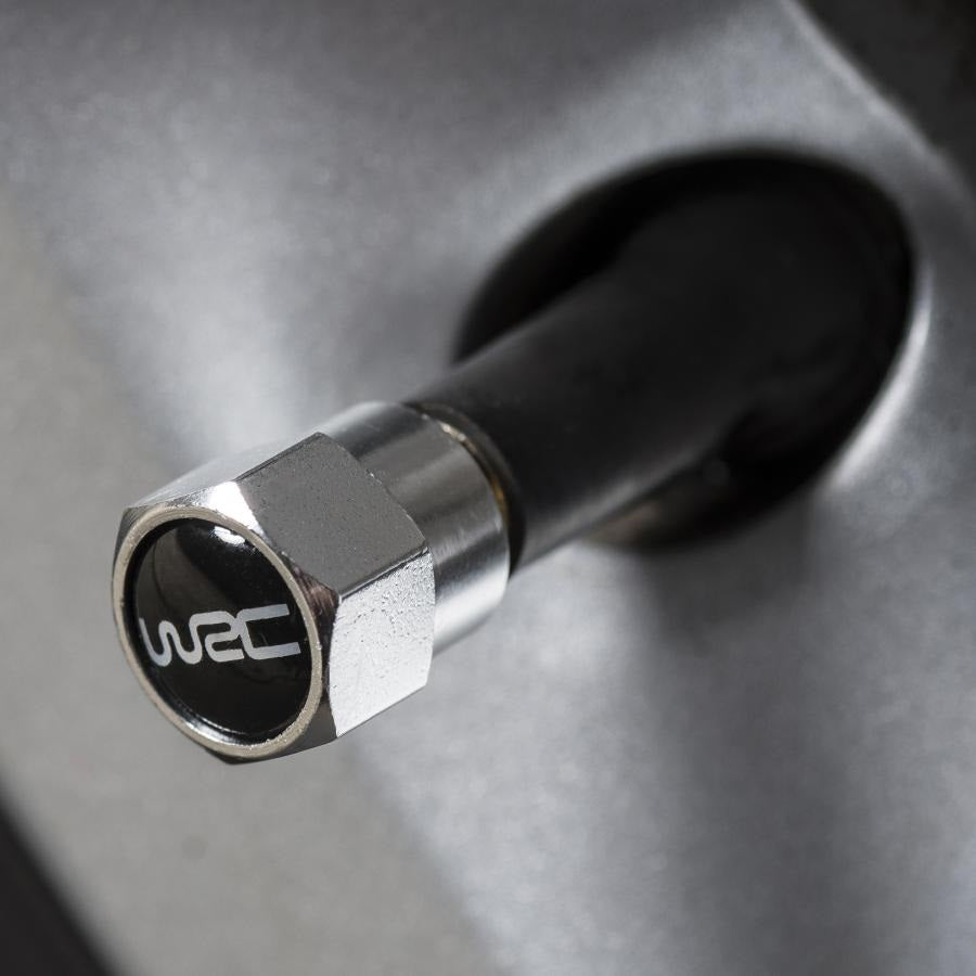 SET 5 TAPPI VALVOLA PNEUMATICI IN ALLUMINIO NERI