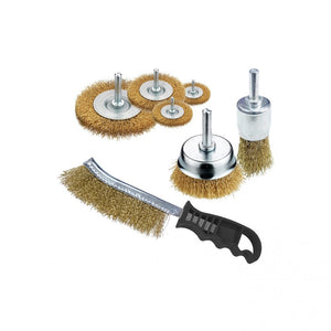 SET 6 SPAZZOLE / MOLE PER TRAPANO CON SPAZZOLA MAN